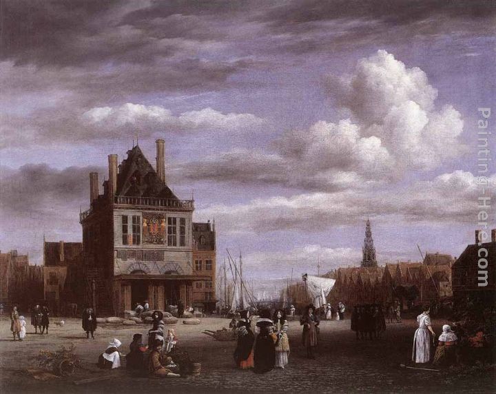 Jacob van Ruisdael The Dam Square in Amsterdam